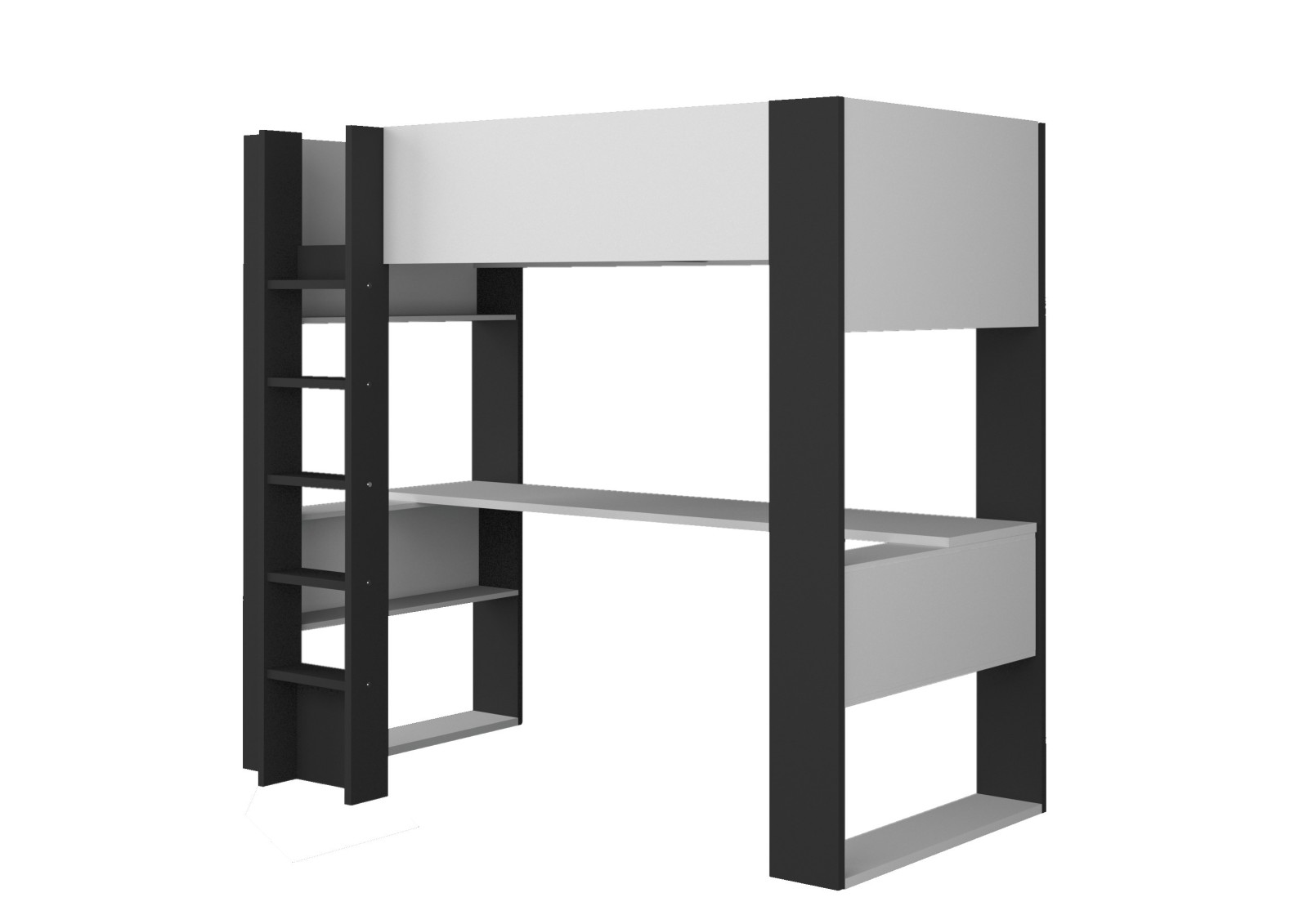 Cama estudio con escritorio 90x200cm.BO5