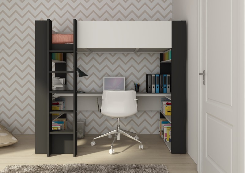 Studio highsleeper bed 90x200cm.BO5