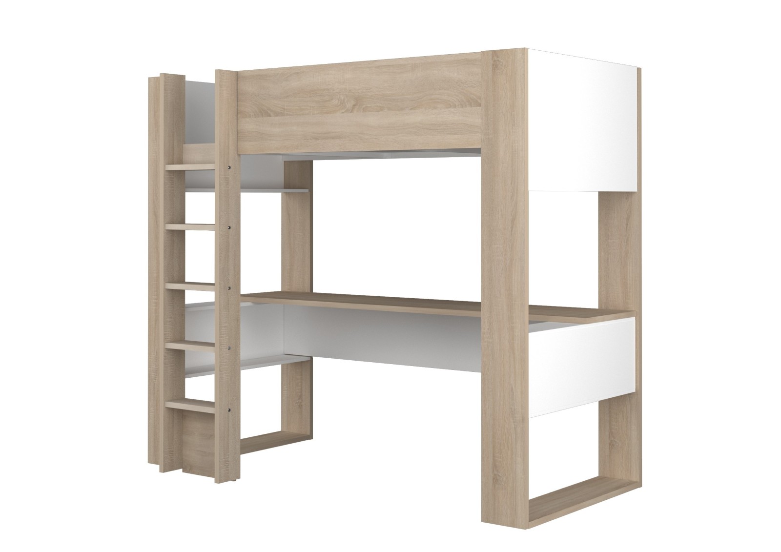 Cama estudio con escritorio 90x200cm. Bo5