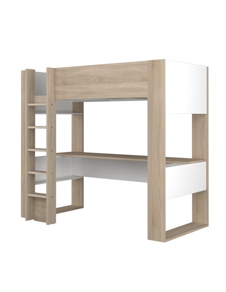 Cama estudio con escritorio 90x200cm. Bo5