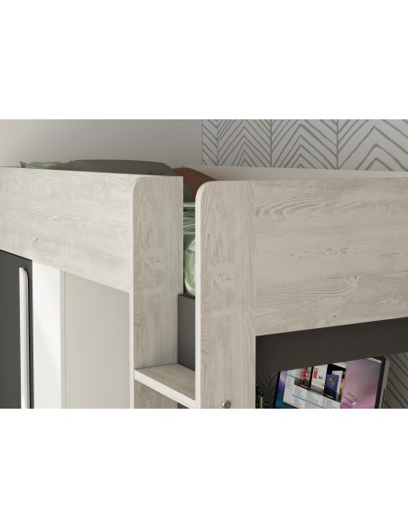 Studio highsleeper bed with wardrobe RS - Bo9