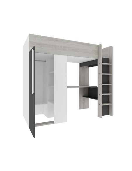 Studio highsleeper bed with wardrobe RS - Bo9