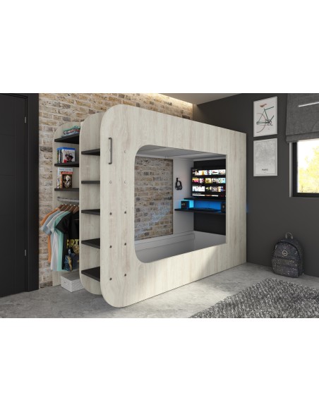 Litera Gamer 90x200cm Cascina. Mspace