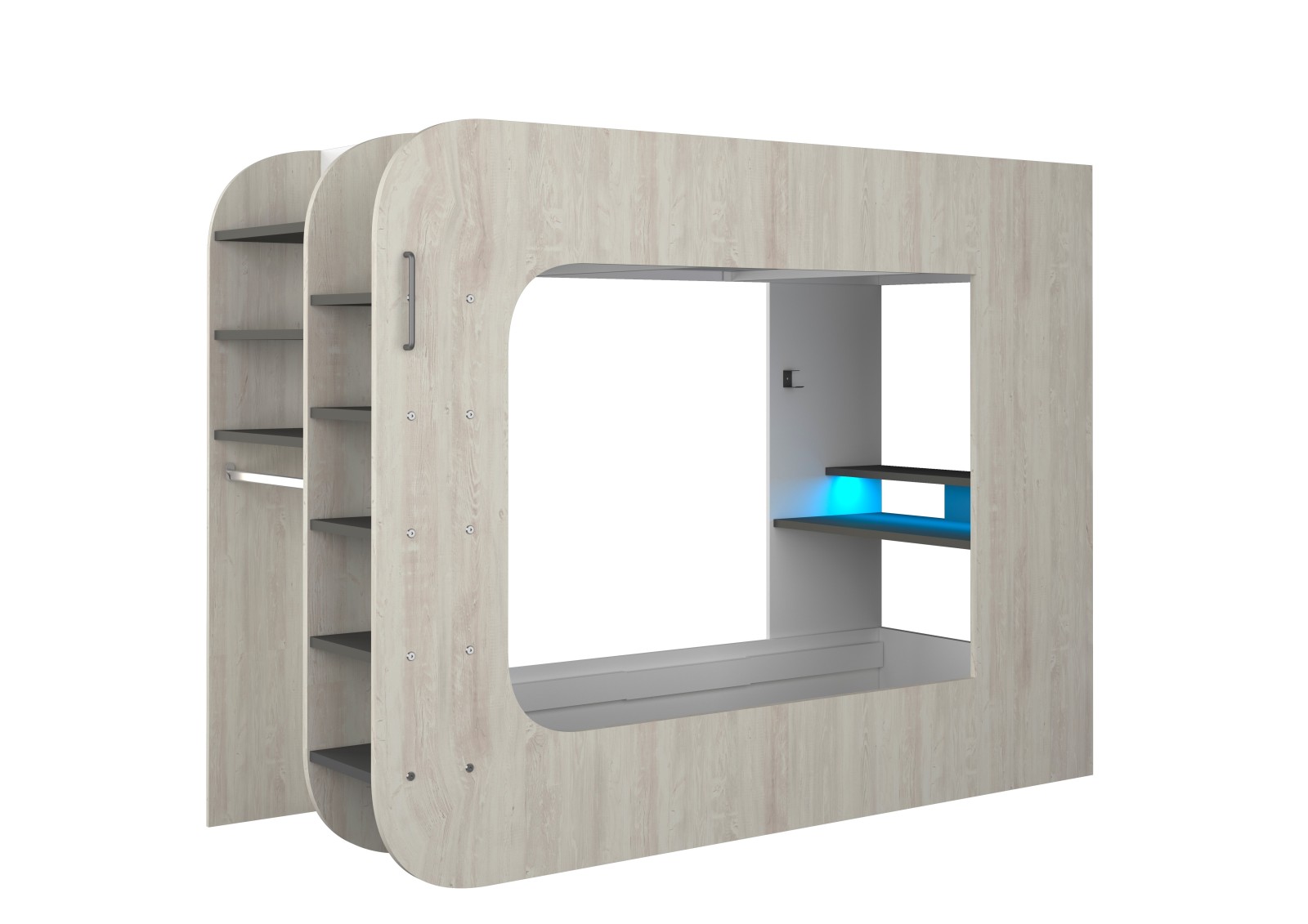 Gamer bunkbed 90x200cm Cascina. Mspace
