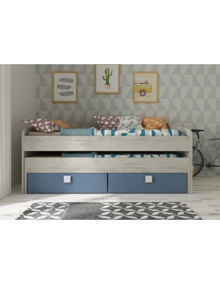 Cama nido 90x190cm Cascina con cajones Bo12