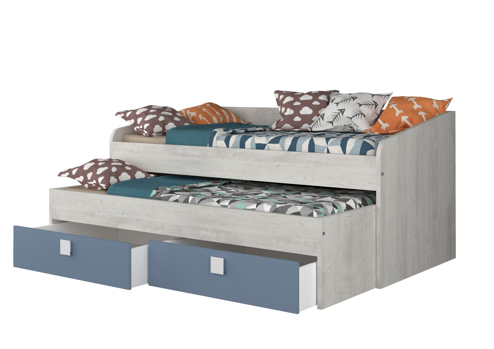 Cama nido 90x200cm Cascina con cajones Bo12