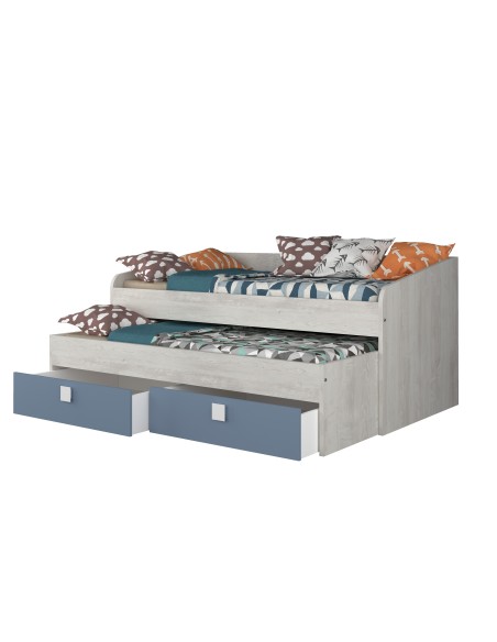 Cama nido 90x200cm Cascina con cajones Bo12