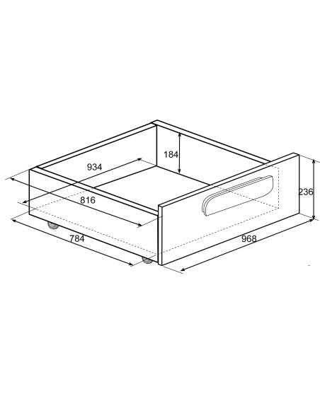 Cama nido 90x200cm Cascina con cajones Bo12