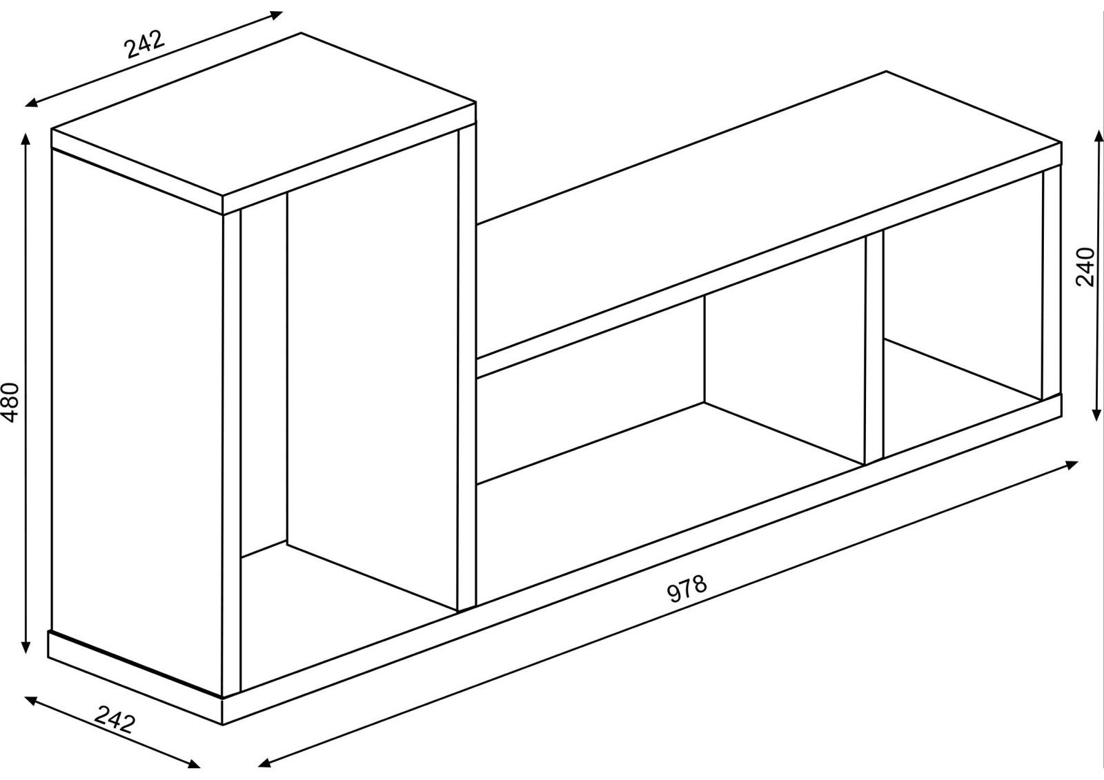 Estantería de pared Bo0