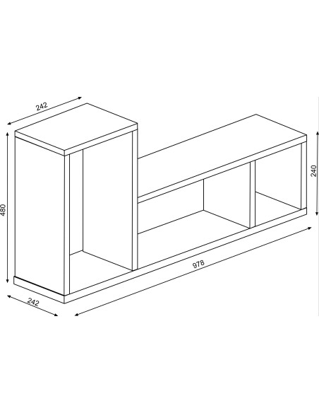 Estantería de pared Bo0