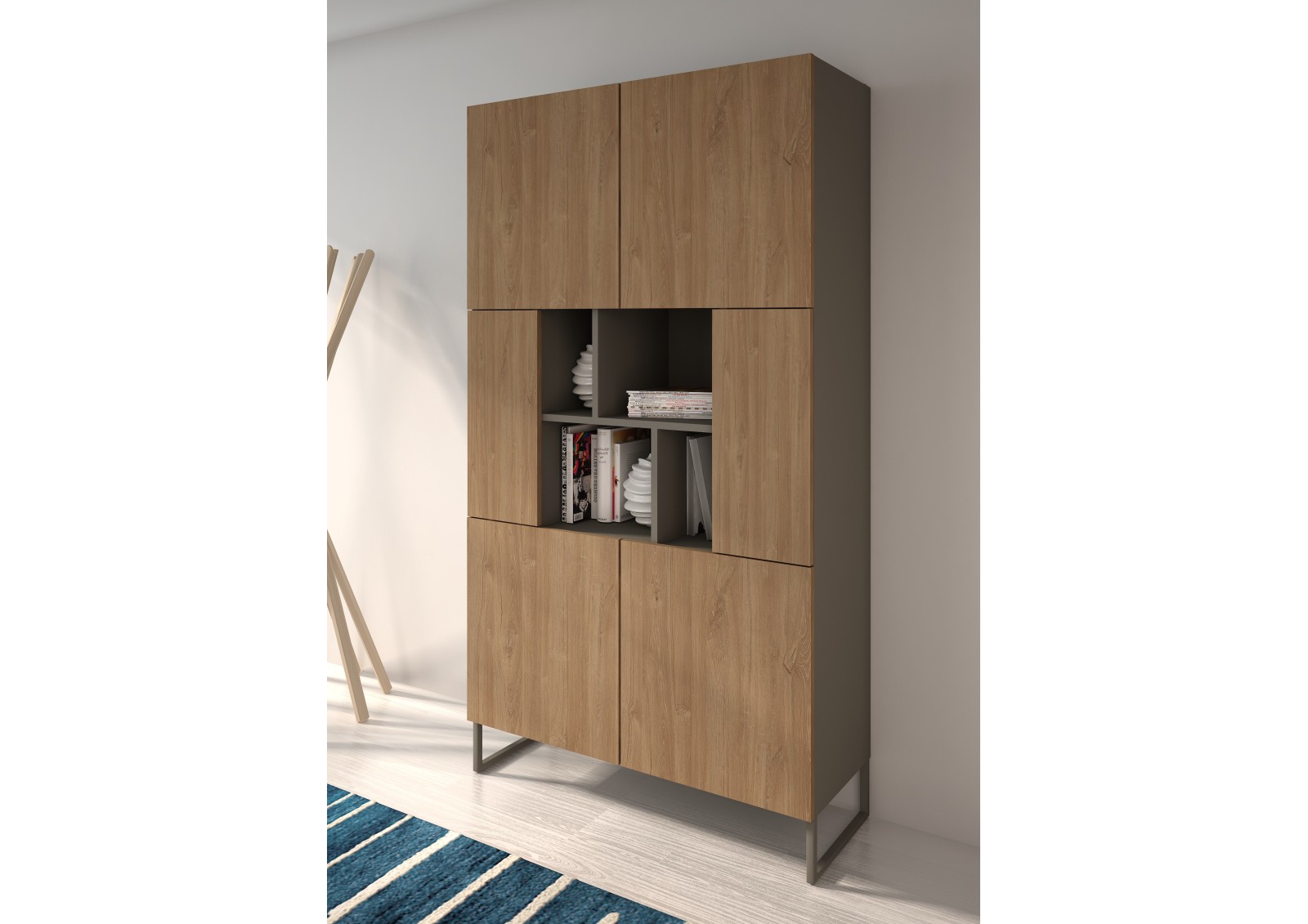 Bookcase with doors  NUMS