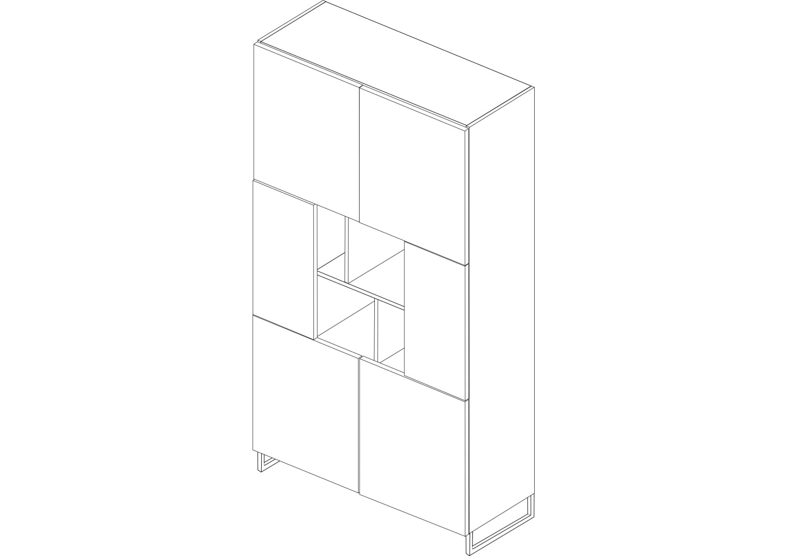 Librería con puertas NUMS One