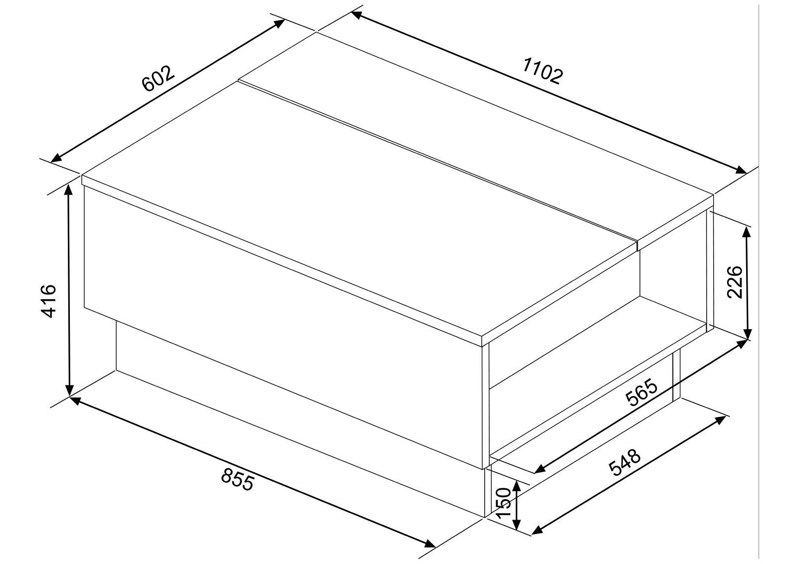 Mesa de centro elevable NUMS One