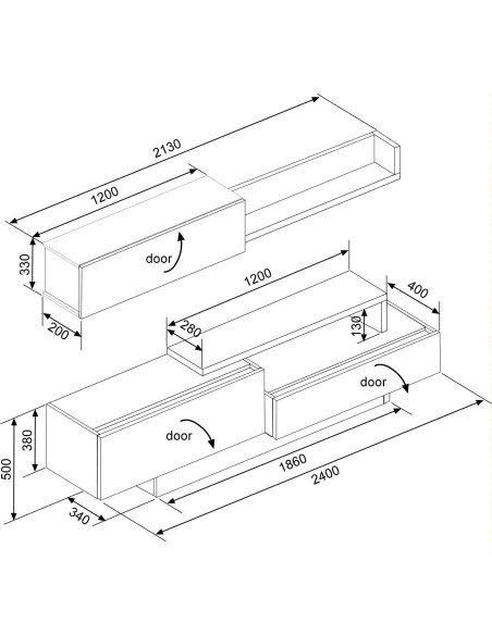 Wall Unit SOHO GRAPH