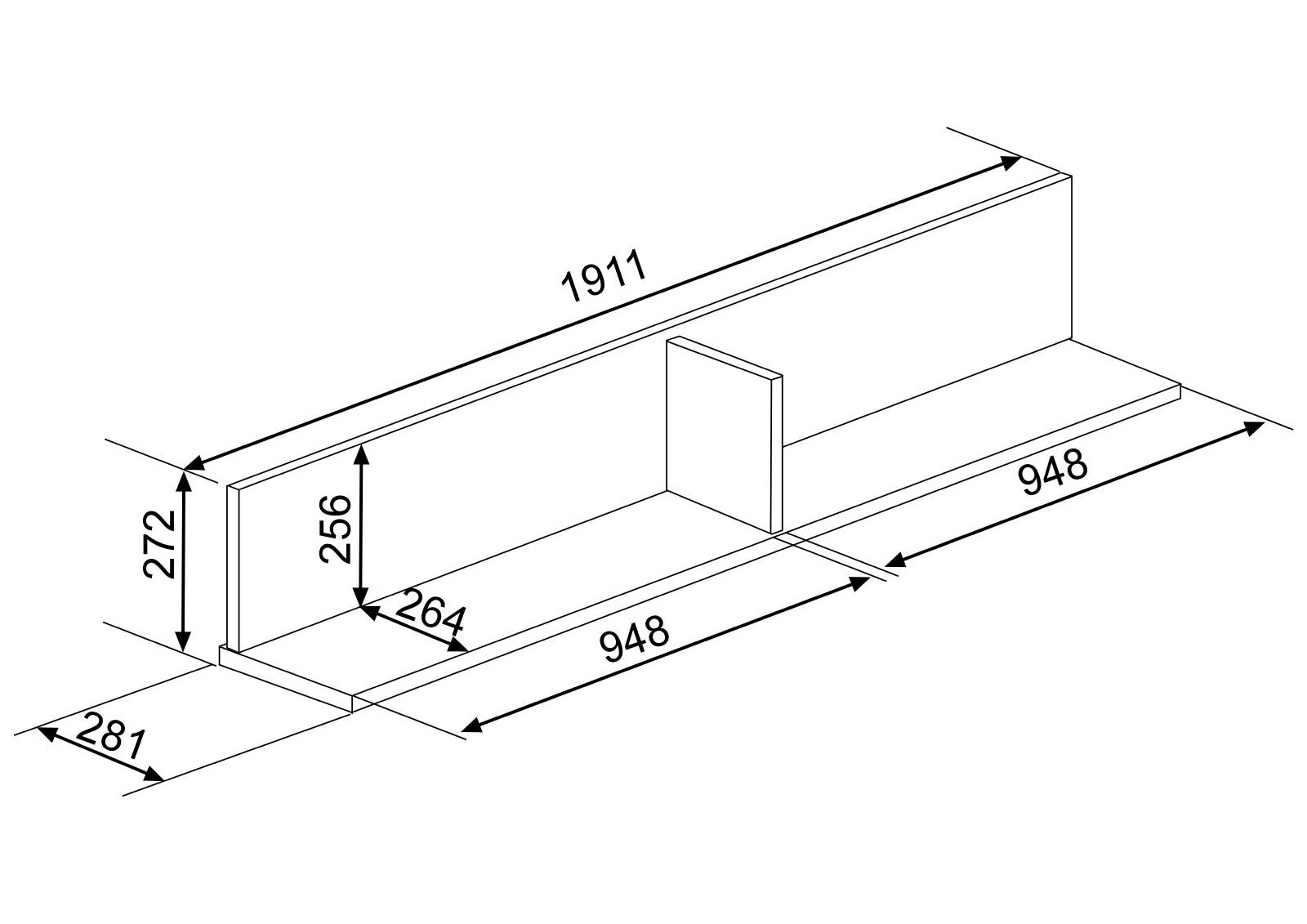 Estantería de pared Eco+