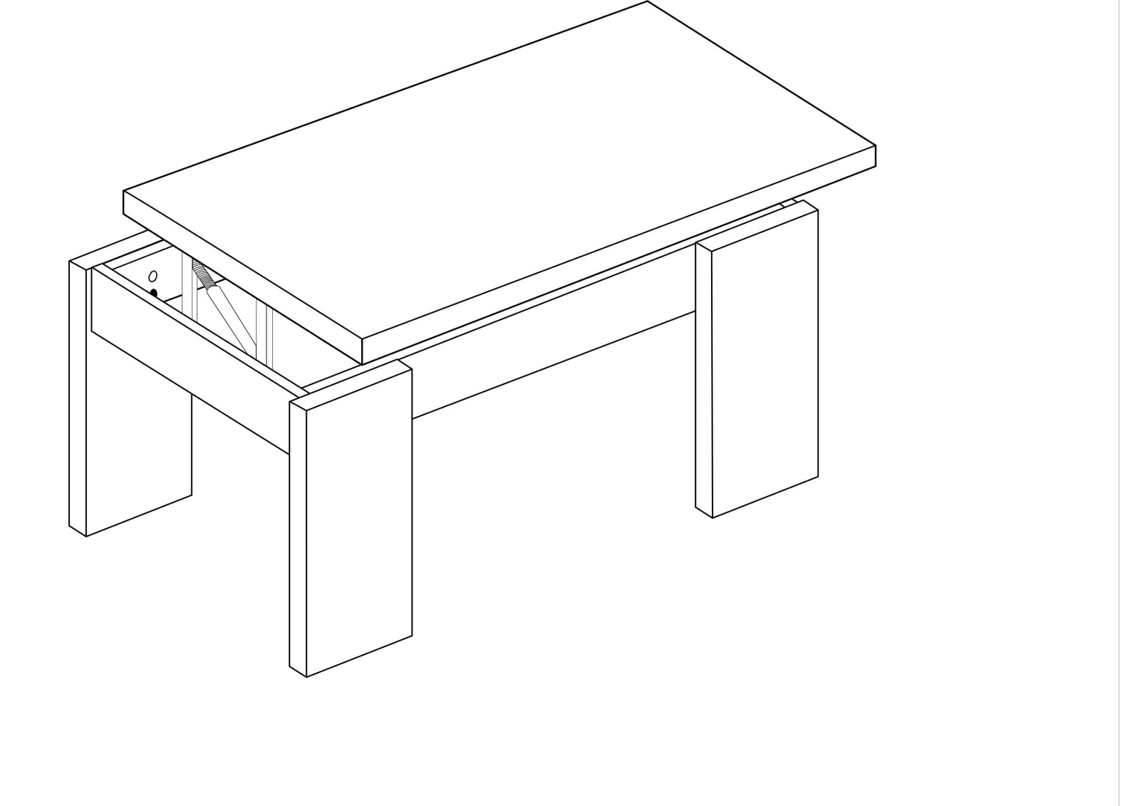 Mesa de centro elevable ECO+