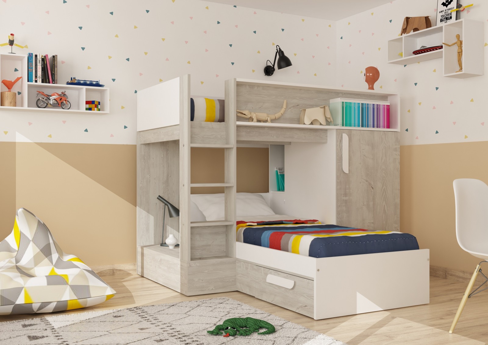 Bunk Bed 90x200cm Bo6