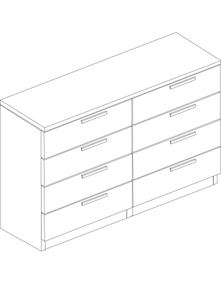 Chest 8 drawers Eco+