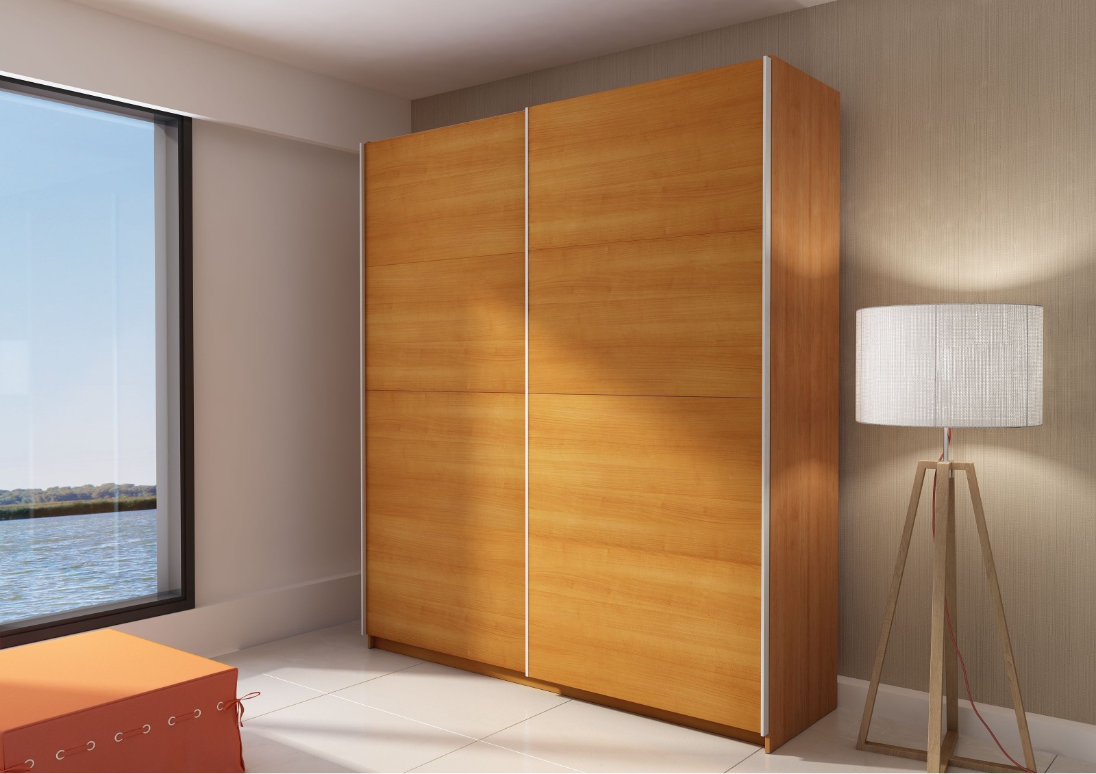 Wardrobe with sliding doors 200cm ROMM