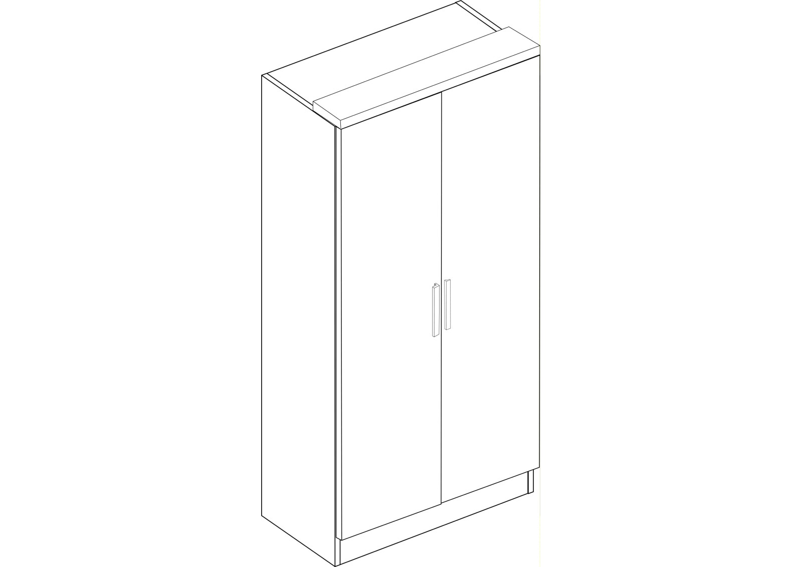 Wardrobe 2 doors Eco+ OUTLET