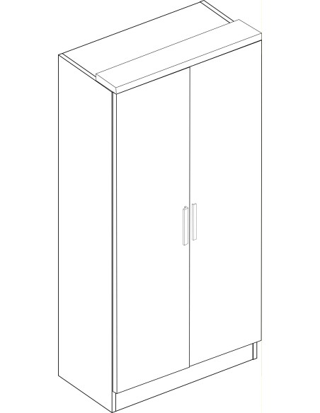 Wardrobe 2 doors Eco+ OUTLET
