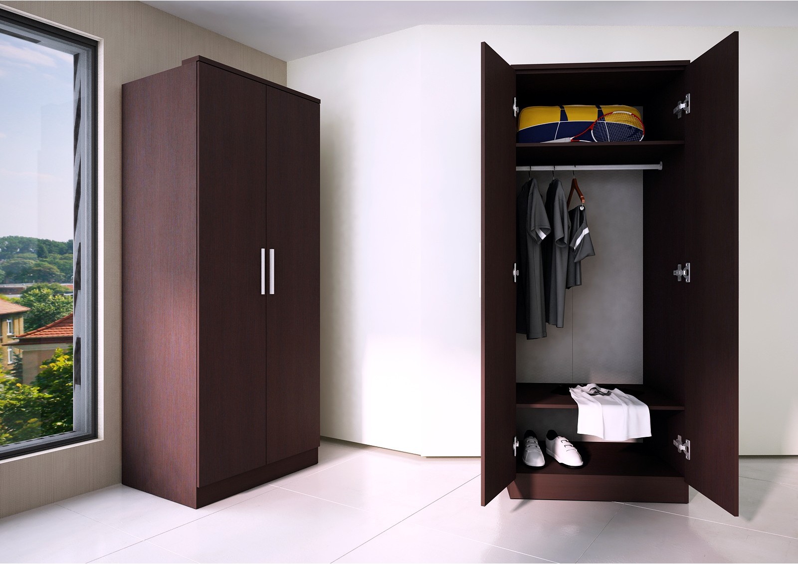 Wardrobe 2 doors Eco+ OUTLET