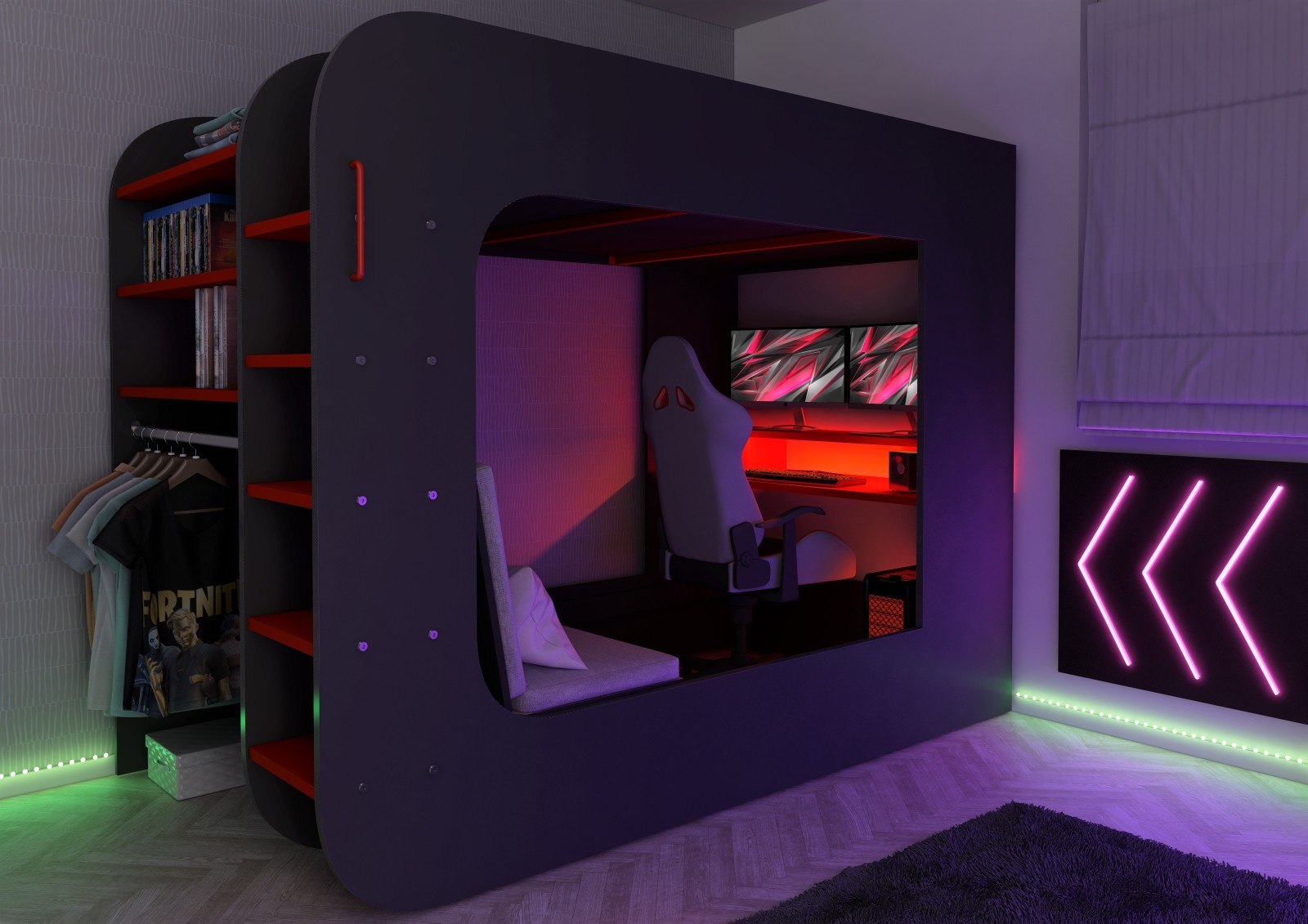 Sofa lower bed MSPACE 90 x 200 cm