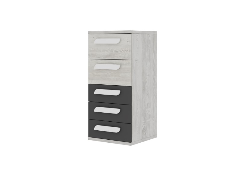 Tall boy 5 drawers Cascina + colours Bo0 - LH