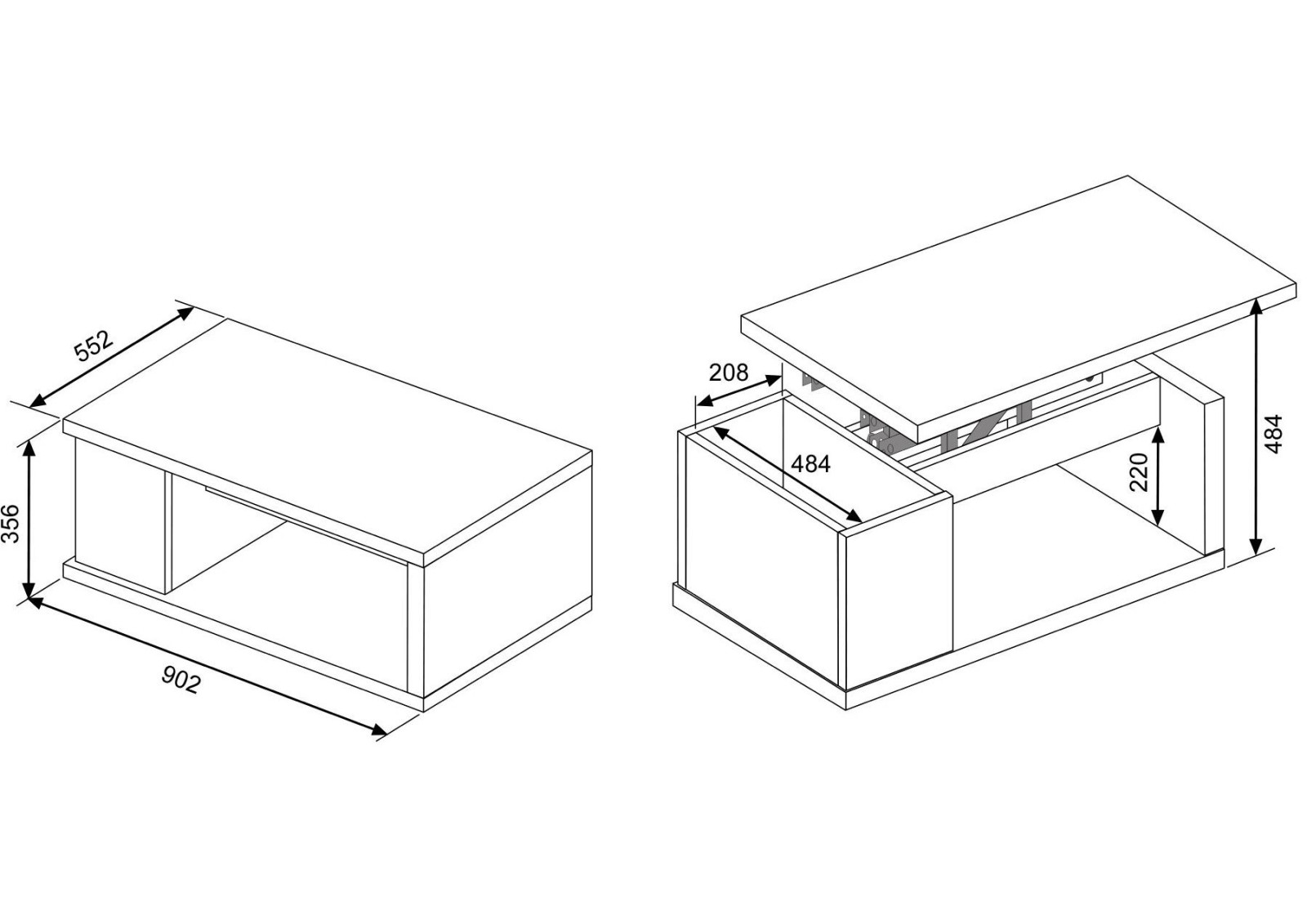 Mesa de centro OTAWA