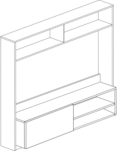Entertainment centre CUBE large