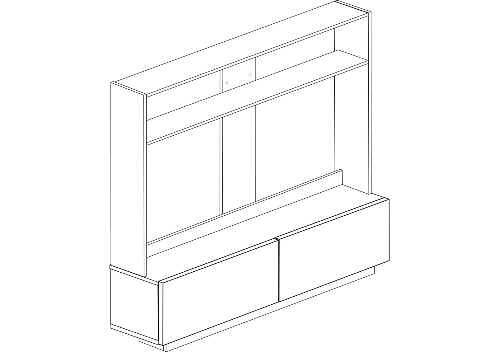 Furniture centre CUBE 2