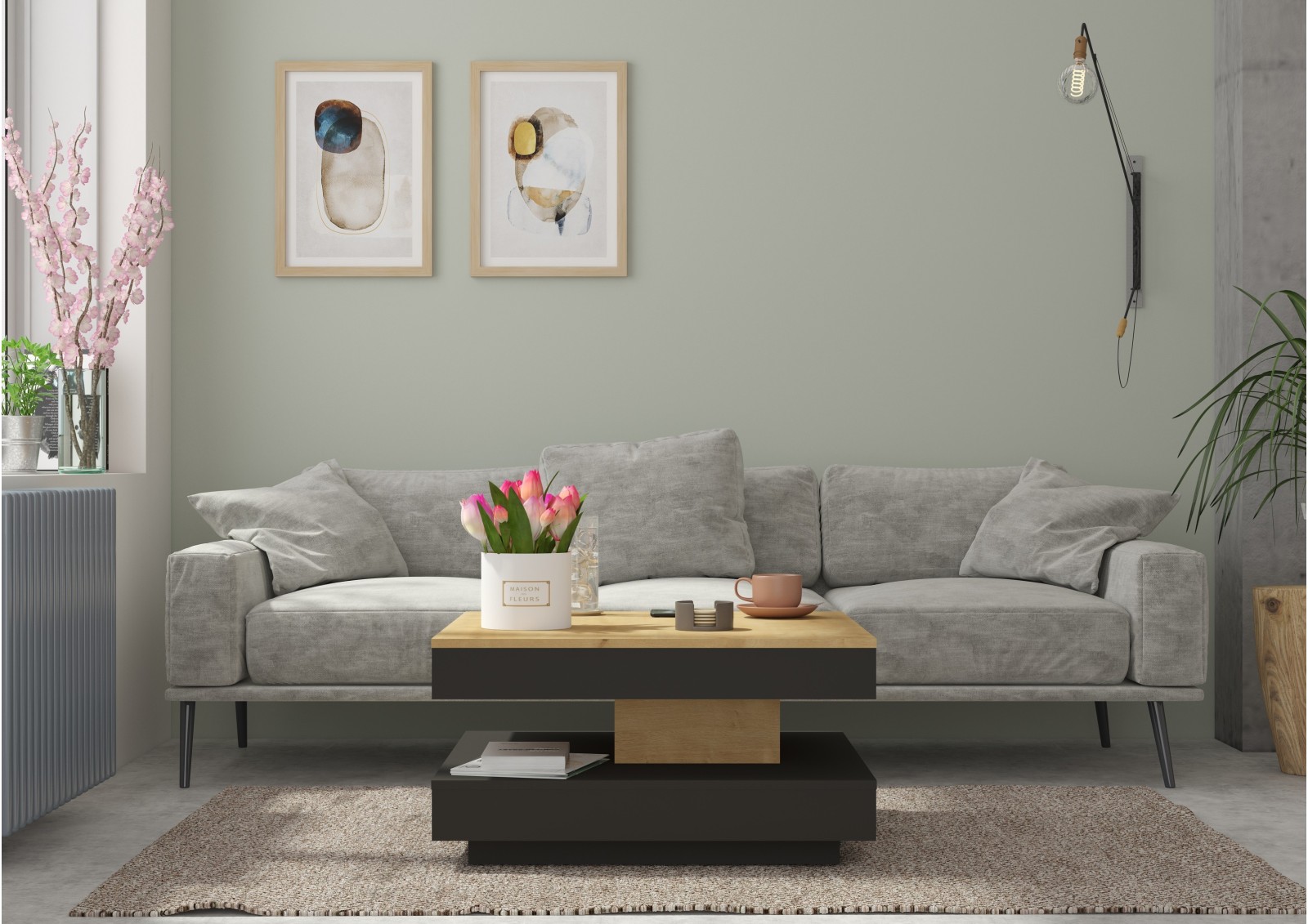 Rotative Coffee table  SOHO