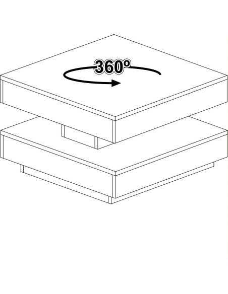 Mesa de centro rotatoria SOHO