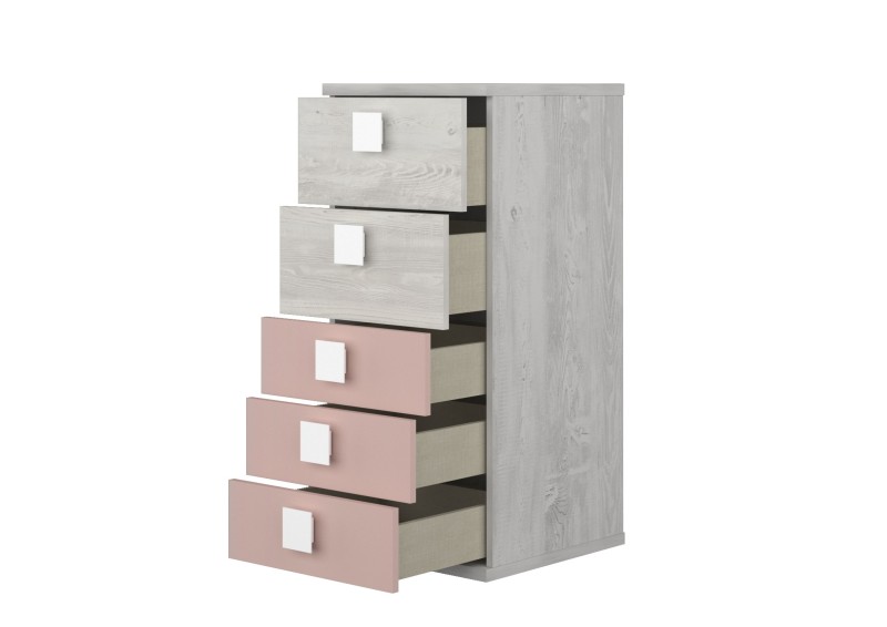 Tall boy 5 drawers Cascina + colours Bo0 - SH