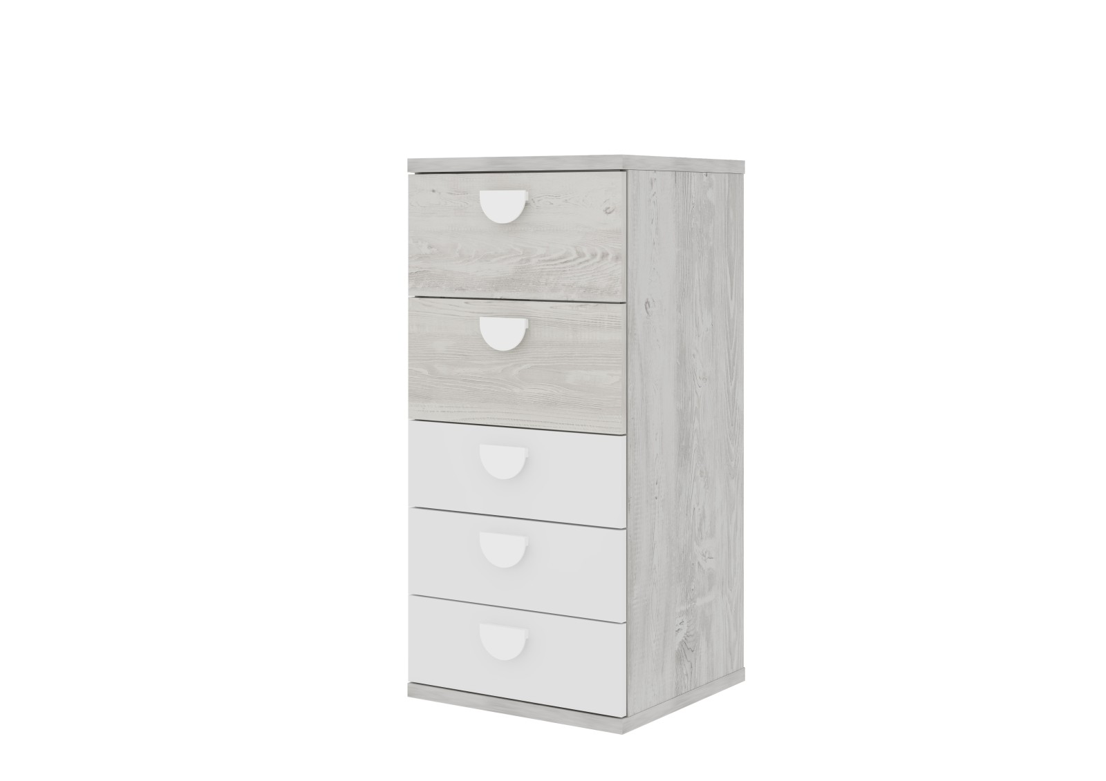 Tall boy 5 drawers Cascina + colours Bo0 - MH