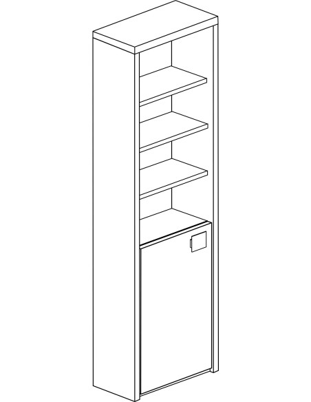 Terminal wall shelf Bo0. white