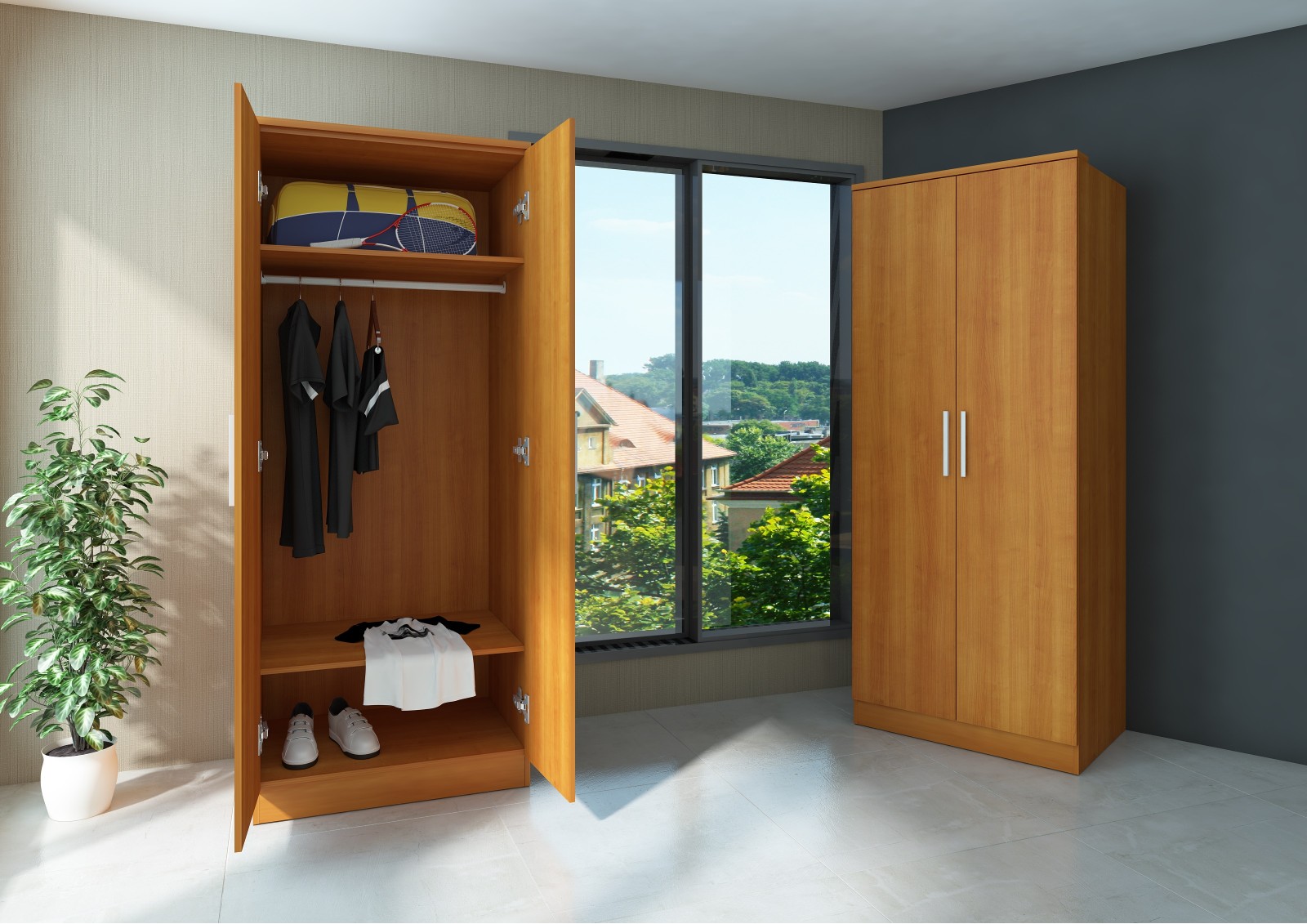 Wardrobe 2 doors Eco+ OUTLET