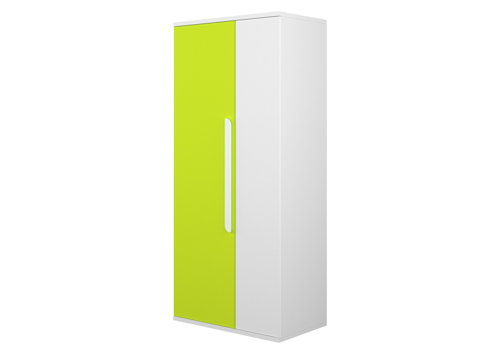 Armario 2 puertas blanco + verde Bo0 - OUTLET