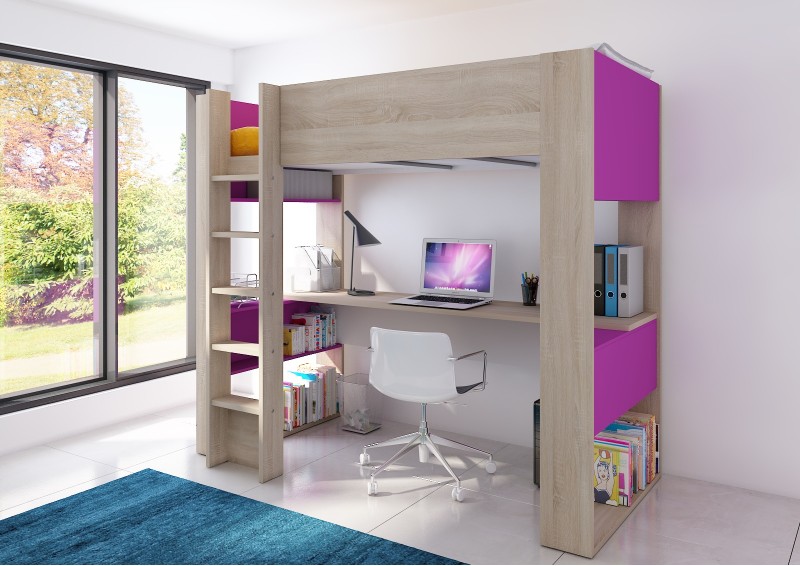 Studio highsleeper bed 90x200cm.BO5 - OUTLET