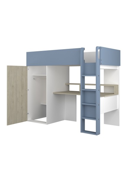 Cama estudio con armario 90x200cm FLOW