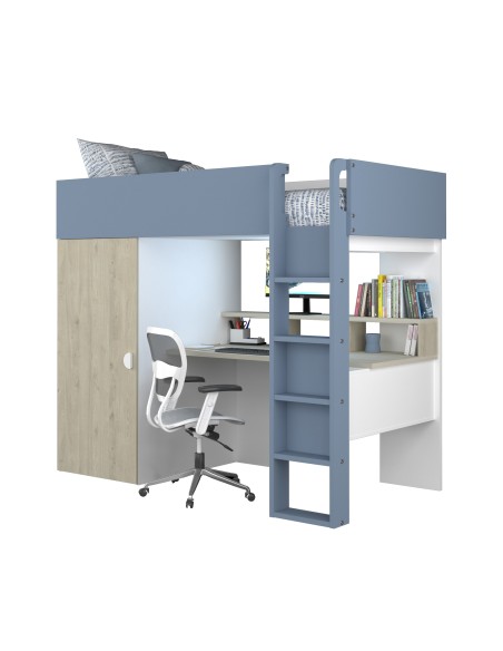 Cama estudio con armario 90x200cm FLOW