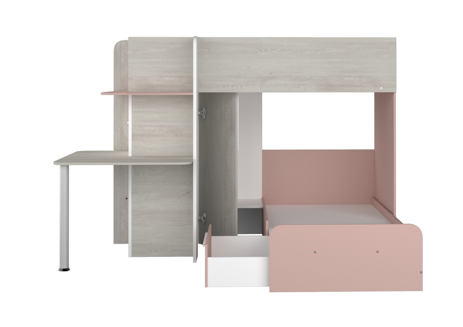 Bunkbed 90x190cm with desk, drawer and...