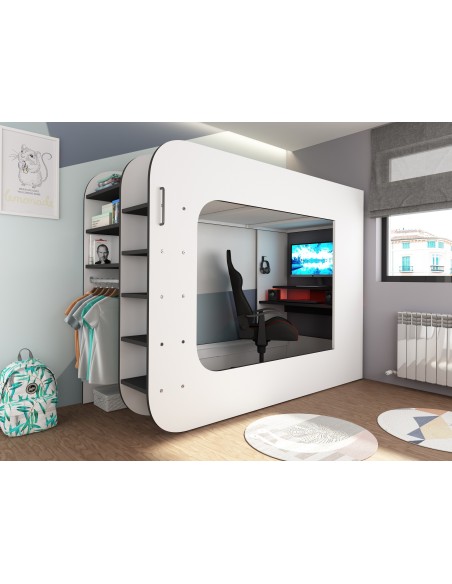 Gamer bunkbed 90x200cm. Mspace FrostByte