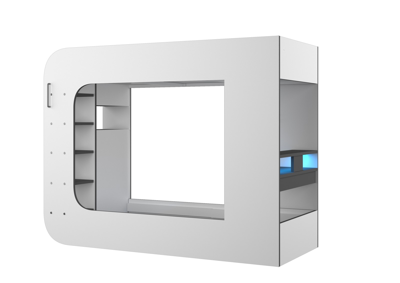 Litera Gamer 90x200cm. Mspace FrostByte