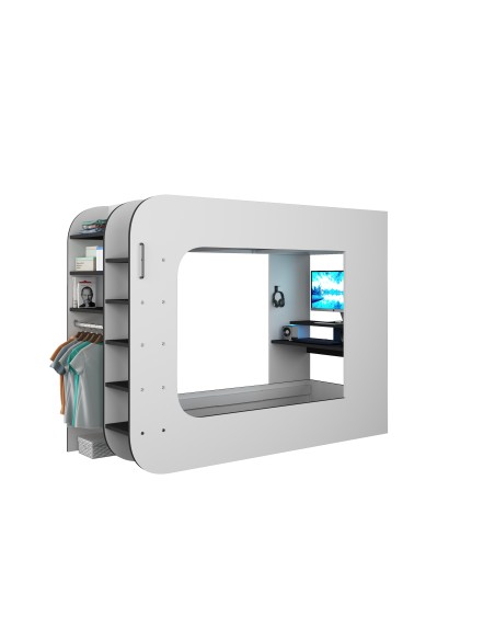 Gamer bunkbed 90x200cm. Mspace FrostByte
