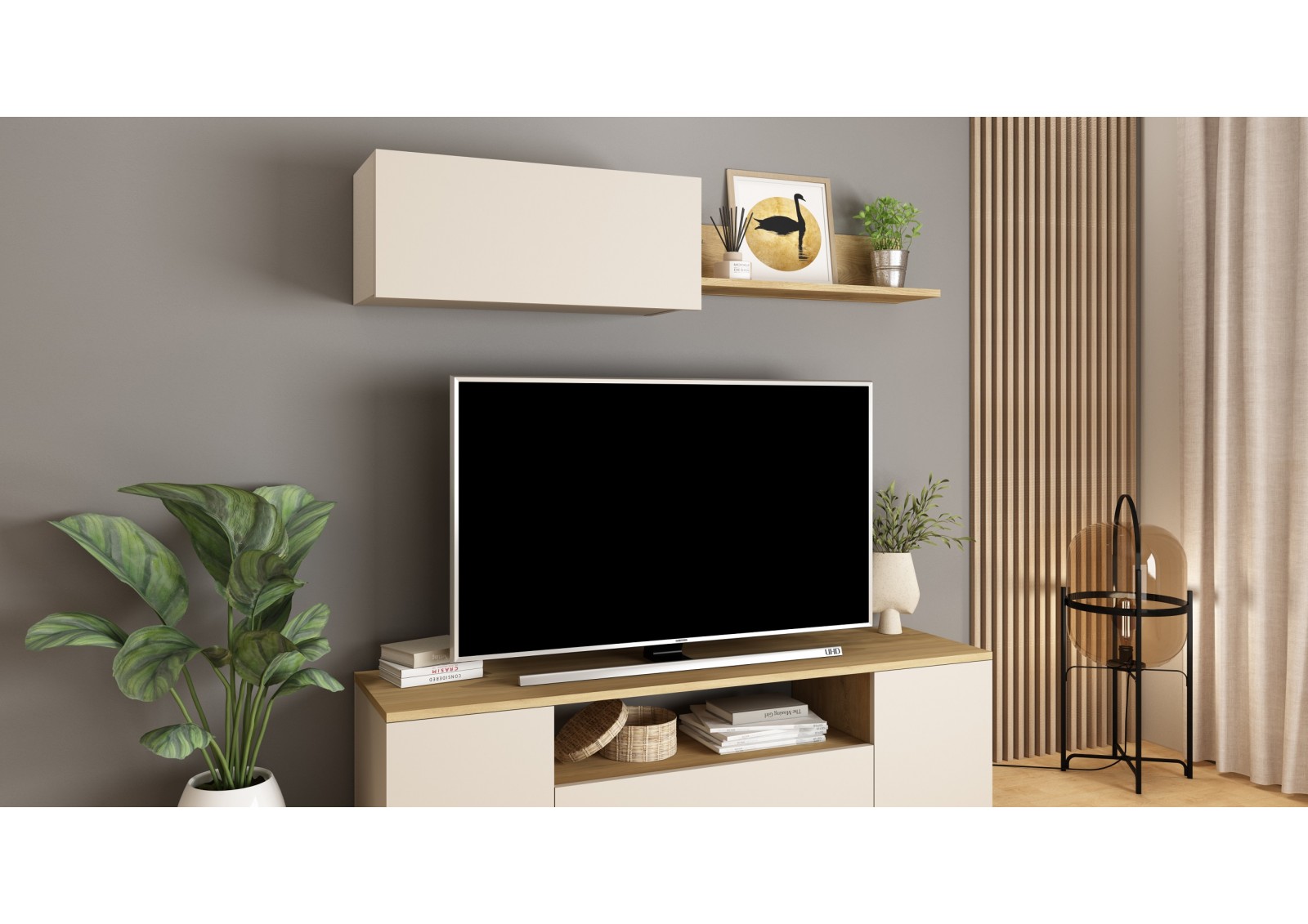 Wall shelf with cabinet Cosmit 2