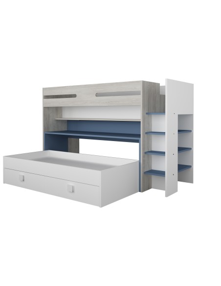 Bunk bed 90x200cm with desk and drawers Bo10
