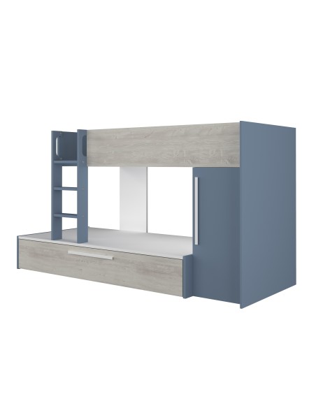 Bunkbed 90x200cm with wardrobe and pull-out bed 4.0