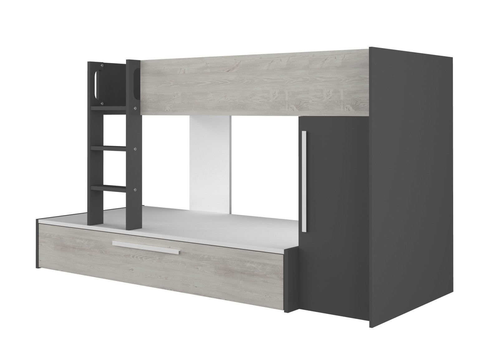 Bunkbed 90x200cm with wardrobe and pull-out bed 4.0