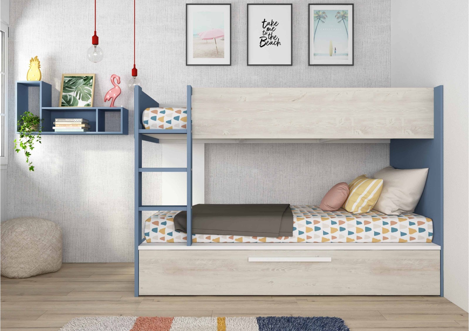 Bunkbed 90x200cm with pull-out bed 4.1